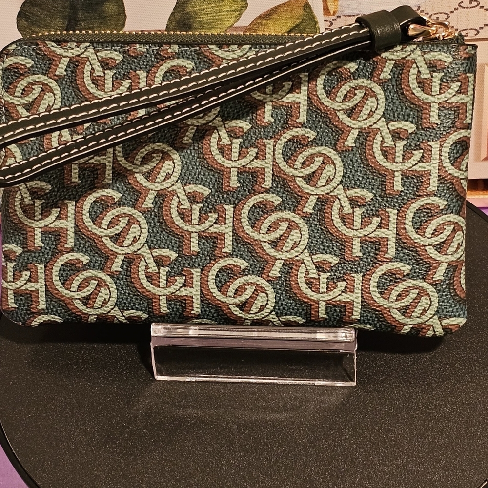 Coach Leather Corner Zip Wristlet - Picture 4 of 13